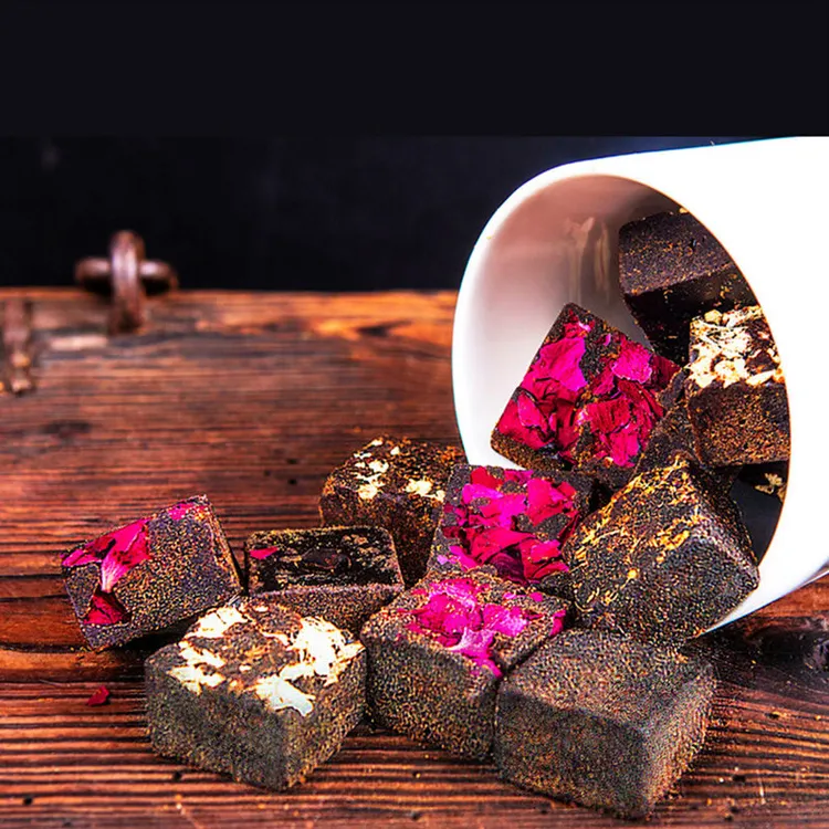 爆款云南古法黑糖红糖姜茶姨妈热饮红枣玫瑰黑糖块独立包装