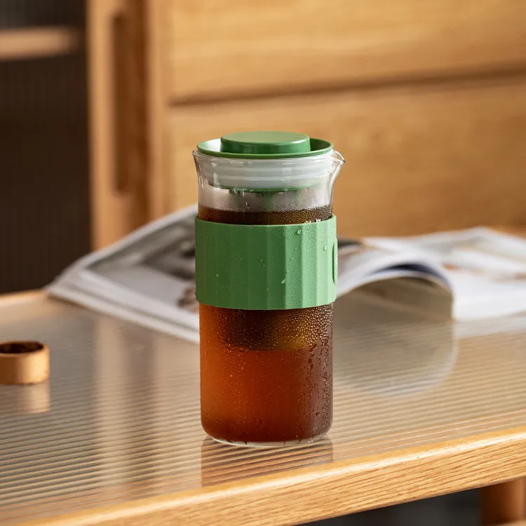 冷水壶冷萃咖啡壶家用泡茶壶带茶漏冷泡壶果茶壶耐高温玻璃凉水壶