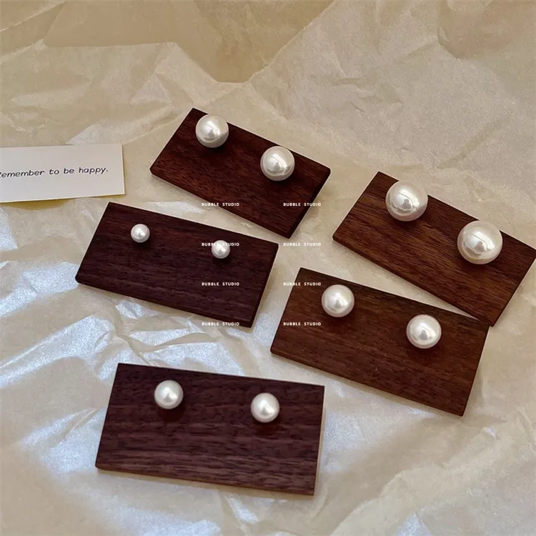 非金属仿珍珠耳饰 韩代fever同款复古人造珠耳环ins网红同款耳钉