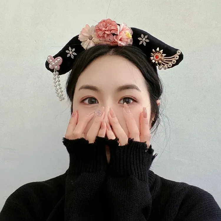 宫廷格格洗脸发箍贵妃贵人古代宫廷头箍女孩汉服头饰发卡发饰通用