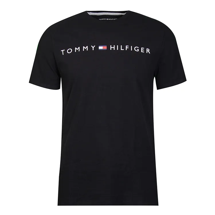 TOMMY HILFIGER汤米希尔费格男圆领短袖T恤经典字母印花休闲半袖