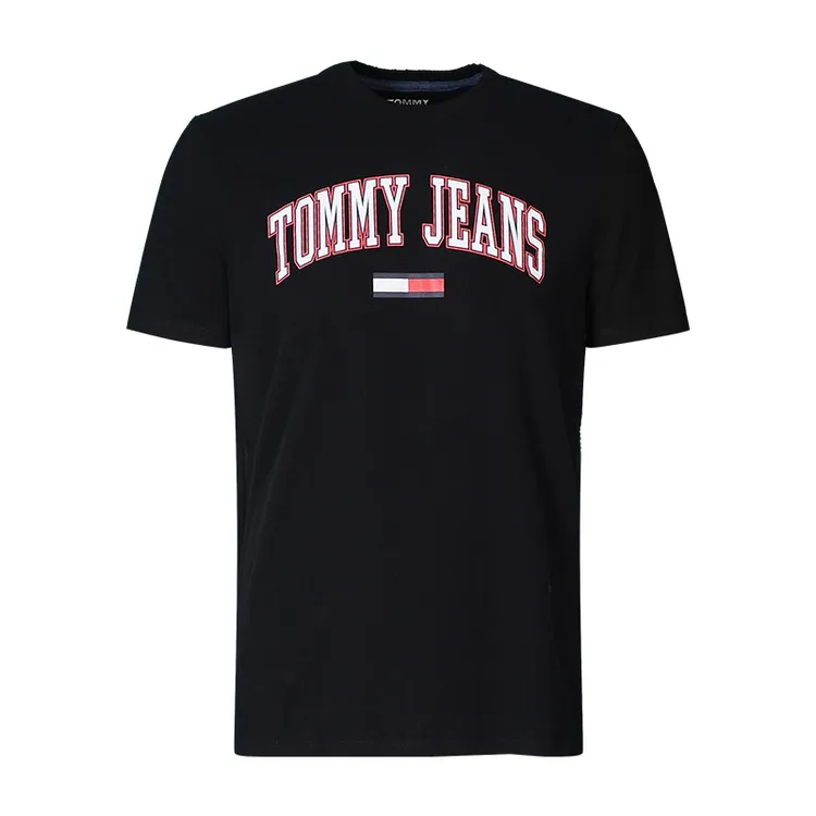 TOMMY HILFIGER汤米希尔费格男休闲圆领短袖T恤字母印花时尚半袖