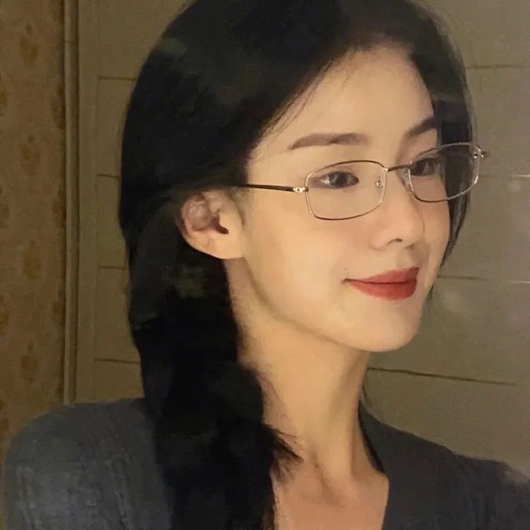 复古金丝小方框窄眼镜近视女老师御姐纯欲风细框素颜神器斯文败类