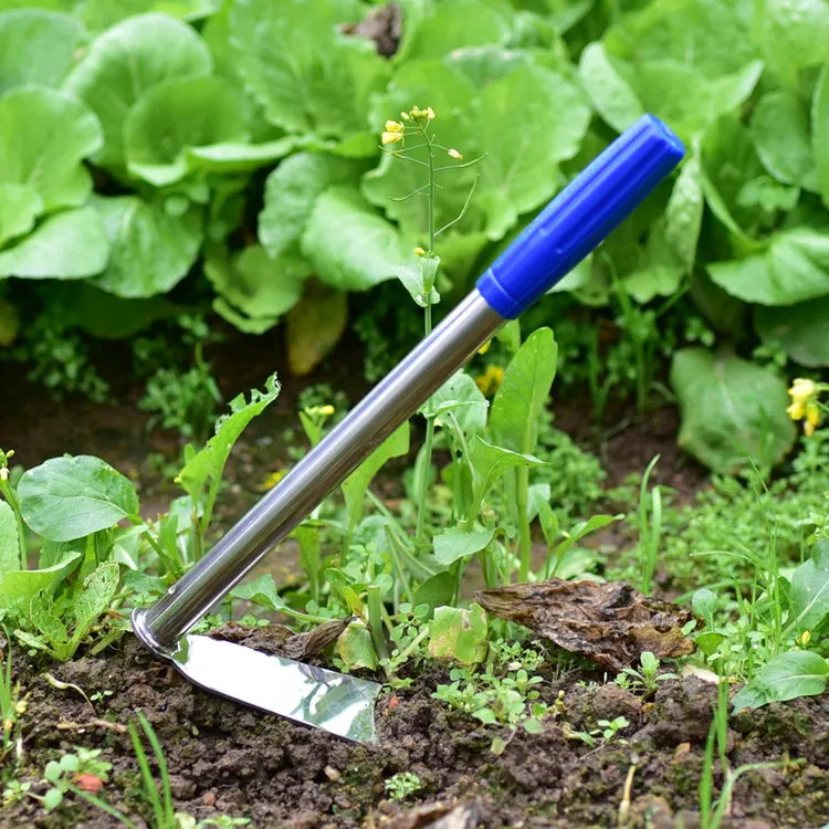 园艺小锄头家用种菜种花除草农用工具大全不锈钢锄头挖地老式农具