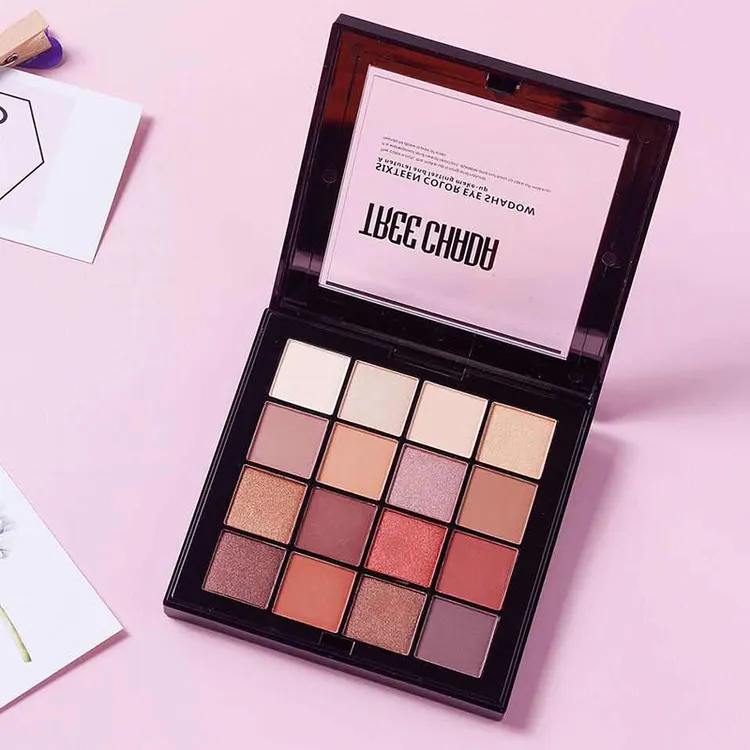 十六色眼影盘  珠光+哑光 日常百搭大地色初学者 平替好物