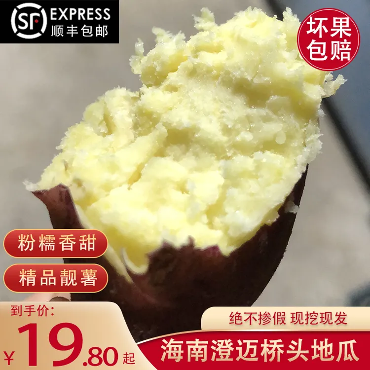 海南澄迈桥头沙地瓜板栗薯5斤净重粉糯香甜