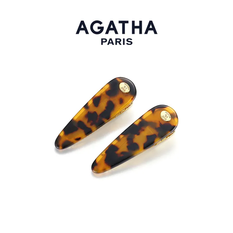 AGATHA明星同款贝拉贝蒂刘海小抓夹高级感边夹发夹DX