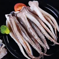 脆口盐揉鱿鱼须 鲜冻二本足 含保护冰500g/包*5包 净重400g/包