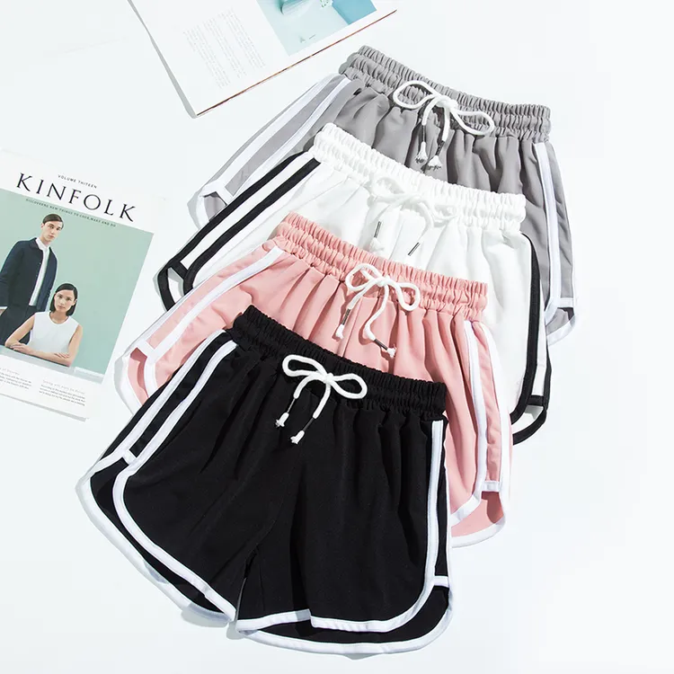 运动短裤女夏季宽松跑步健身外穿高腰阔腿显瘦大码休闲居家睡裤子