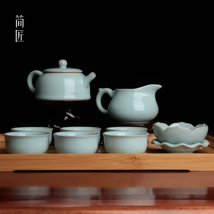 简匠臻选天青 高端茶具套装礼盒