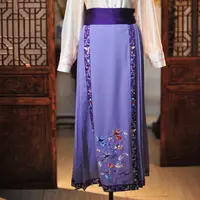 2103紫色马面半身裙