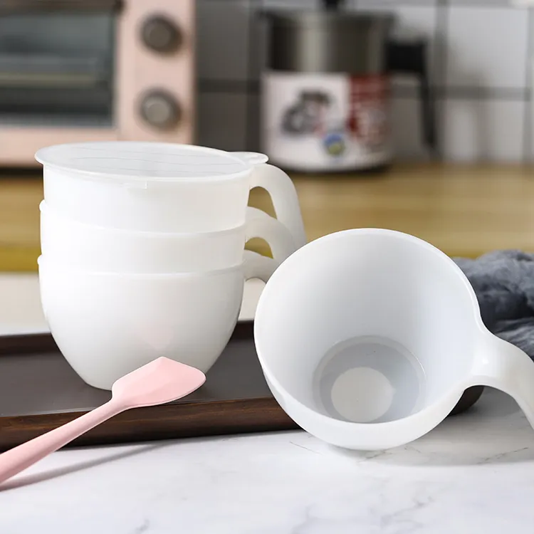 调色碗可叠加带手柄蛋糕奶油搅拌圆形分料塑料烘焙工具家用商用