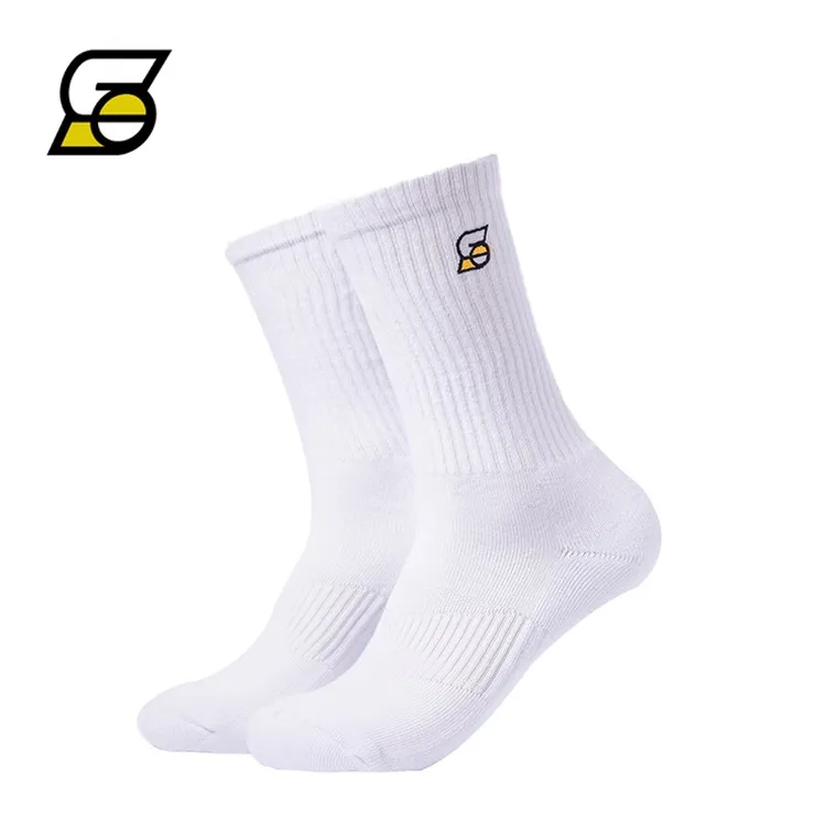 SLAMBLE男长袜潮跑步秋冬加厚毛巾底运动中高筒糖果色纯色袜子商品图