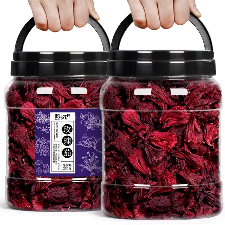 大分量250g/罐 洛神花茶玫瑰茄红桃K 整朵好货干花罐装