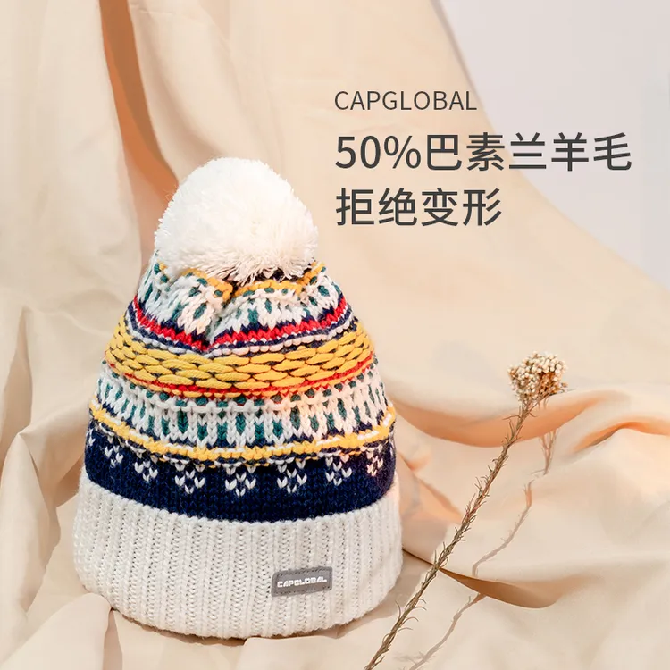 冠戒暖冬针织护耳秋冬保暖好物显瘦帽子慵懒感穿搭秋冬保暖毛线帽