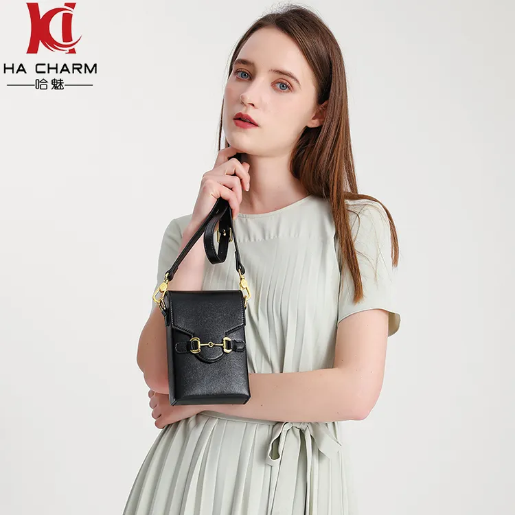 哈魅女包赵丽颖同款迷你手机包真皮单肩斜挎包女时尚质感百搭
