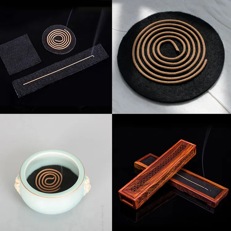 拍1发10香炉垫防火棉阻燃棉耐高温隔热垫盘香炉防火垫圆形蚊香垫