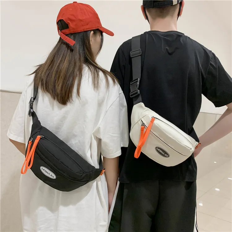 胸包男女同款单肩斜挎包潮流百搭时尚简约学生休闲运动手机包腰包