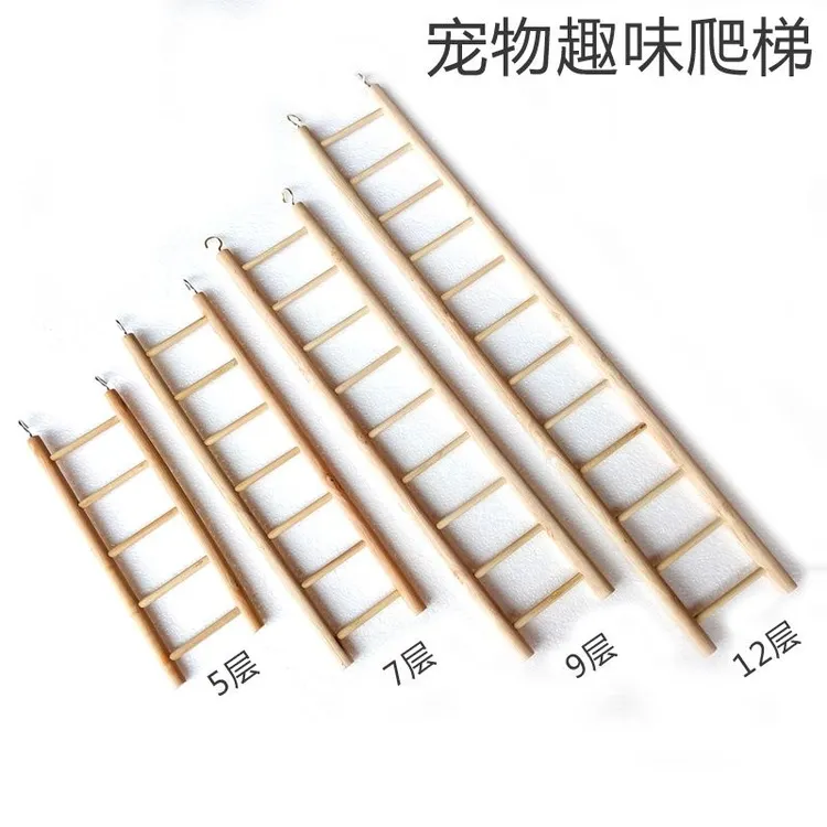 玄凤鹦鹉爬梯玩具木质云梯鸟用玩具站台开发智力鹦鹉攀爬训练悬挂