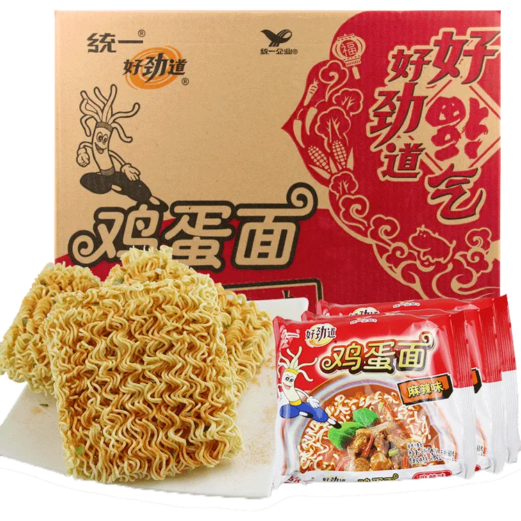 好劲道鸡蛋面整箱方便面袋装干脆面麻辣味泡面