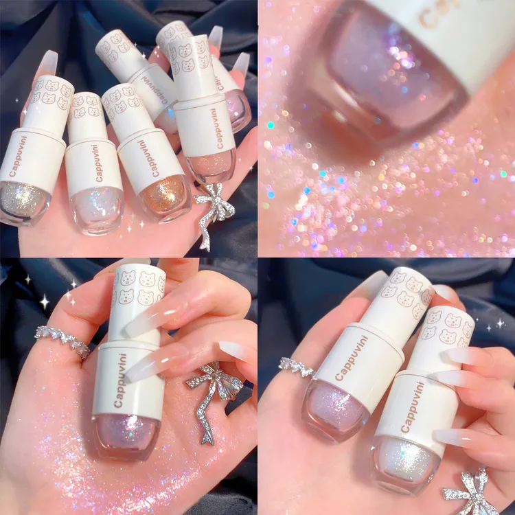 【买一送一】卡泡维妮繁星点点眼影液珠光细闪晕染高光小熊液体眼影