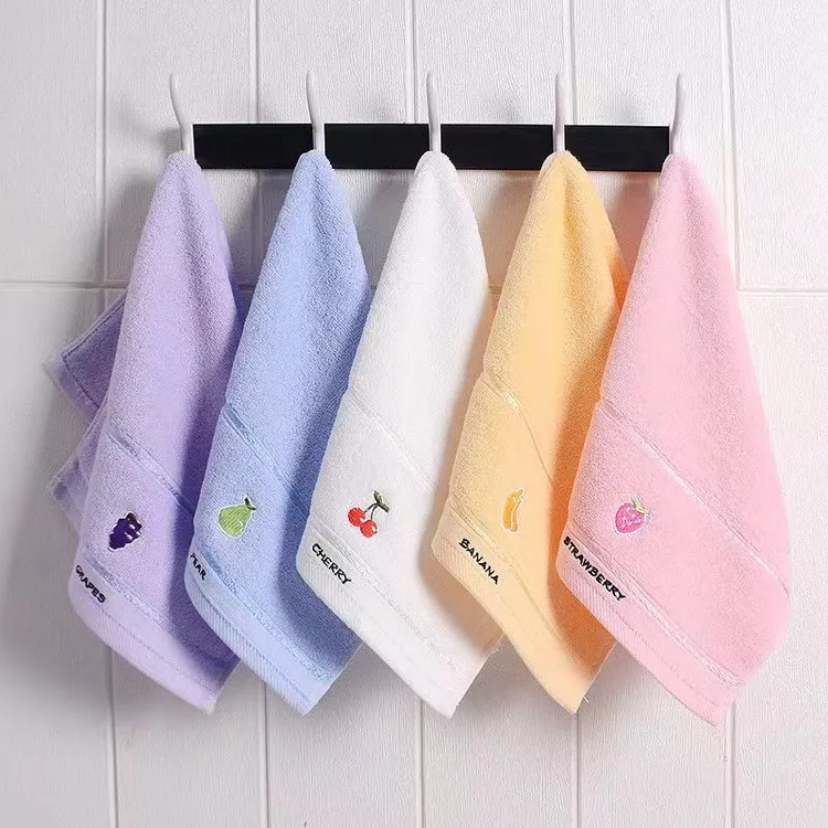 【5条装】纯棉儿童小毛巾洗脸超软绵柔婴儿宝宝吸水不掉毛长方形