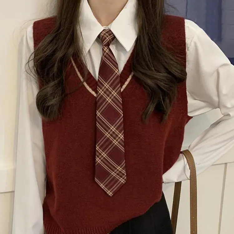 jk领带女日系制服学生学院风校服dk领带男格子衬衫配饰小物领结女