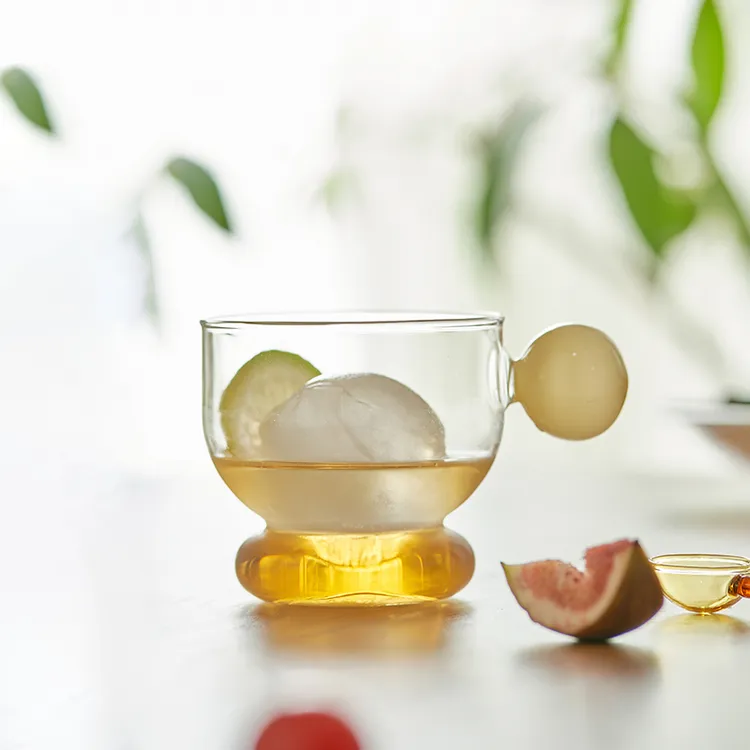 【肆月设计】清风徐来创意水杯耐高温玻璃杯家用喝水杯子女生ins