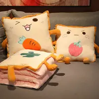 抱枕被子两用折叠抱枕被办公室车载汽车车用靠枕靠垫坐垫屁股垫