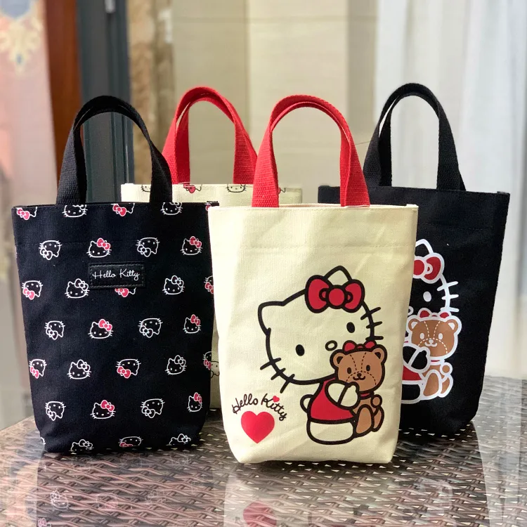 hellokitty帆布小拎包杯套手提雨伞水杯袋子保护套膳魔师焖烧杯套