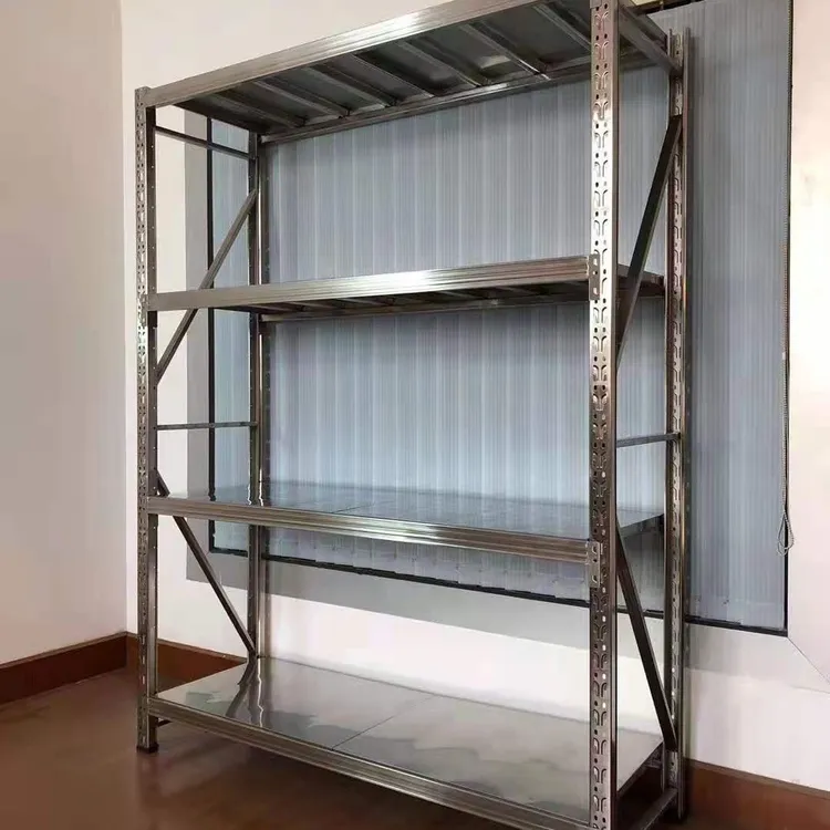 新款不锈钢仓储层板货架同城加厚重型快递置物仓库置物架多层