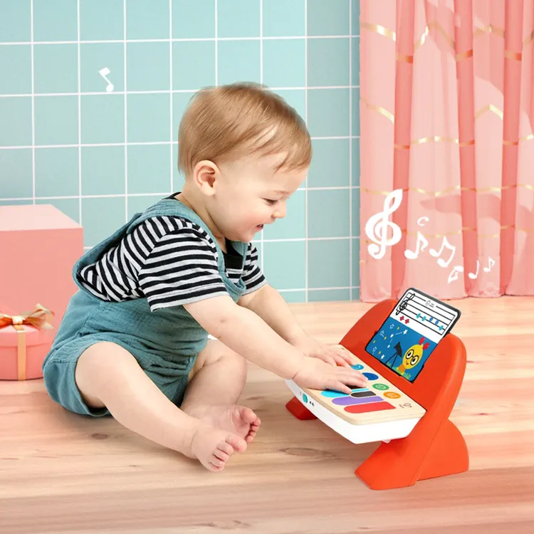 Hape智能黑科技触控电子钢琴趣味卡通演奏入门钢琴6个月+ 800894