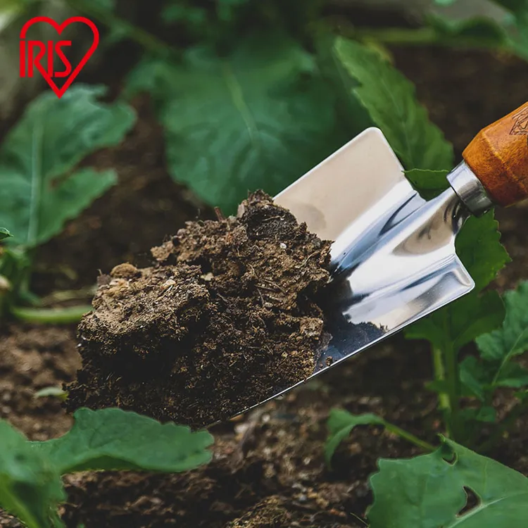 爱丽思园艺小铲子不锈钢种植挖土家用赶海铁锹铲种菜养花翻土