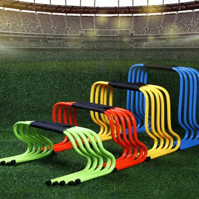 足球训练跨栏架 塑料弯曲跳栏 足球训练器材儿童跳高练习