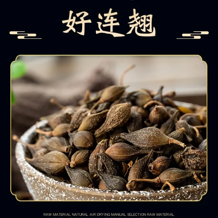 野生连翘深山采摘无硫新货干净青翘连壳叶菜泡水100克包邮