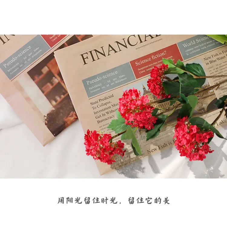 仿真雪球花绣球绢花家居客厅装饰摆件假花软装设计花艺插花花材