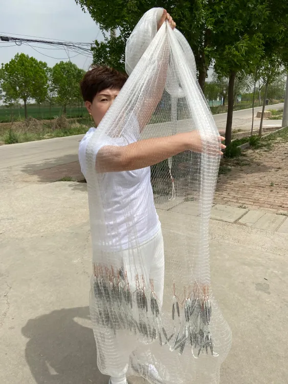 八分眼单丝专打小鱼小虾小白条高三米七八直径五米六七重七斤半