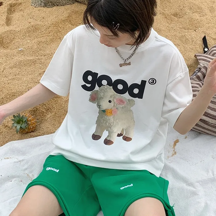美好商店原创小羊羔good短袖T恤