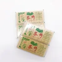 5包装1000支一次性盒装牙签双头竹子剔牙工具家用竹制细吃水果竹