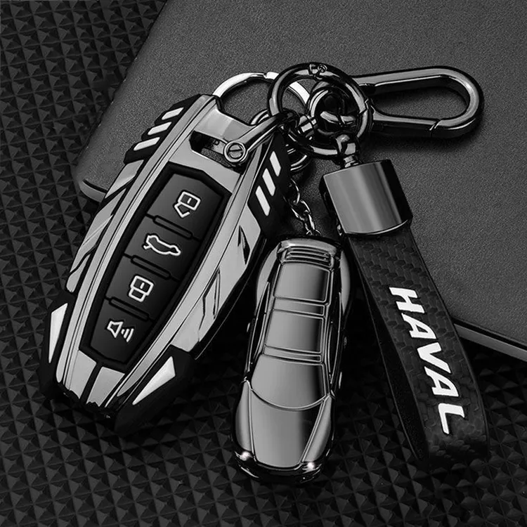 哈弗h6钥匙套专用第三代哈佛汽车国潮版高档金属壳包扣H6S改装男