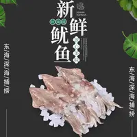 【8.29新到】彬哥Bingo东海特大鱿鱼特枪乌贼火箭鱿不泡水鱿鱼1500g