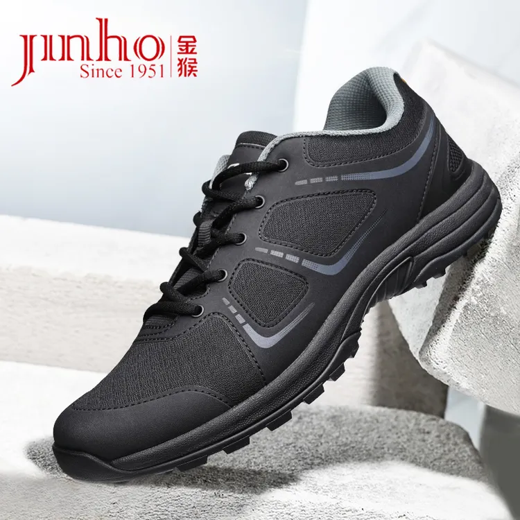 Jinho/金猴19户外登山黑色男鞋体能轻跑鞋防滑耐磨透气登山训练鞋