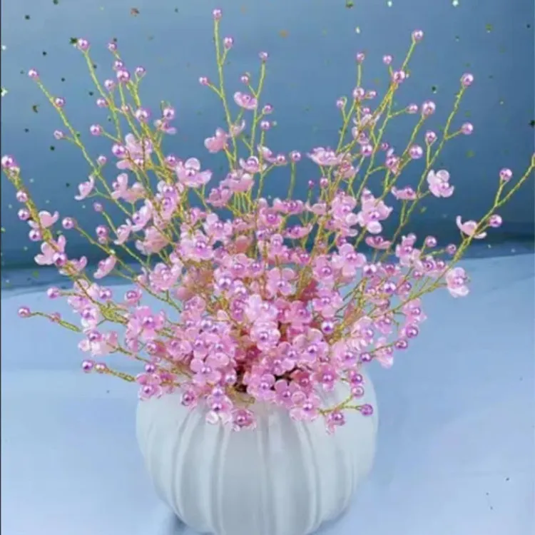 浪漫梅花材料包 花朵一整套 幸福花材料包  DIY手工串珠（不含瓶)