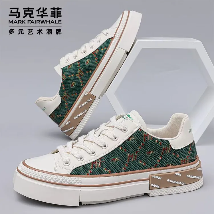 马克华菲男鞋新款低帮百搭夏季韩版潮流板鞋休闲鞋-662296012892