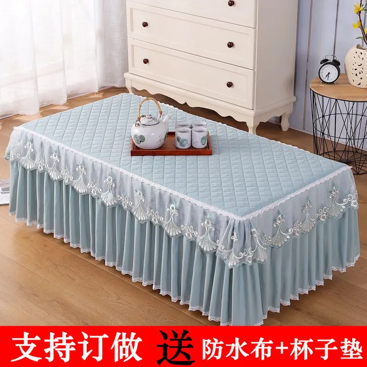 茶几罩桌布茶几套防滑加厚防水防油餐桌简约家用客厅茶几垫防尘罩