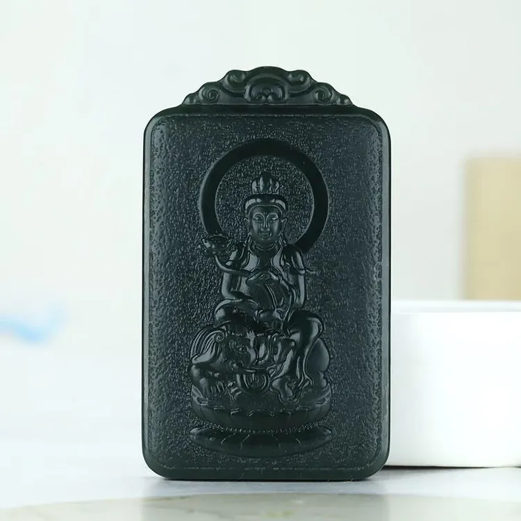 【桐兴珠宝】和田玉十二生肖牌特色定制款新疆玉守护神本命佛挂件