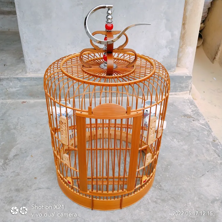精品老料川 手工鸟笼 川笼带青皮