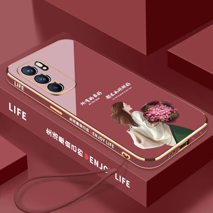 适用OPPOReno6手机壳全包防摔硅胶Reno6Pro软壳新款高级感女ins保