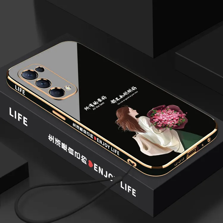 适用OPPOReno5手机壳全包5K防摔硅胶Reno5Pro新款高级感女款软壳.