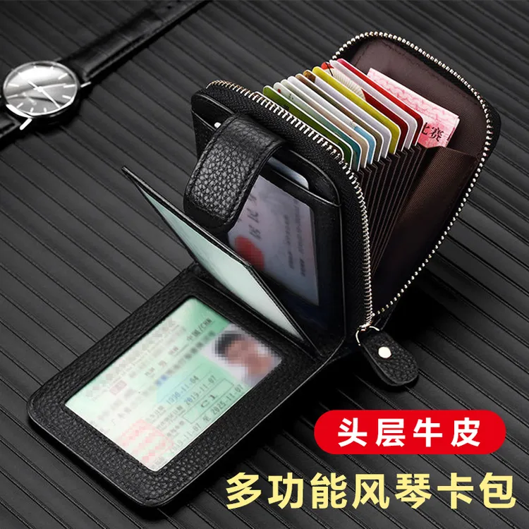 卡包男士真皮驾驶证卡套多功能大容量银行卡收纳包卡套新款证件包商品图